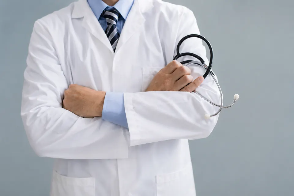 Professionnel de santé au téléphone